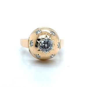Art Deco Diamond Ball Ring