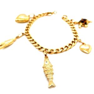 Yellow Gold Charm Bracelet