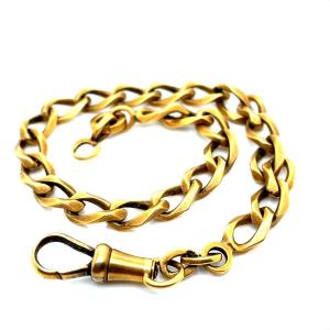 Yellow Gold Watch Chain