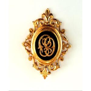 Napoleon III Gold Onyx Pendant