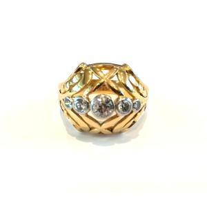 Antique Diamond Bangle Ring 