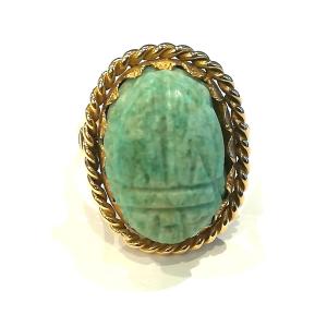 Turquoise Scarab Ring