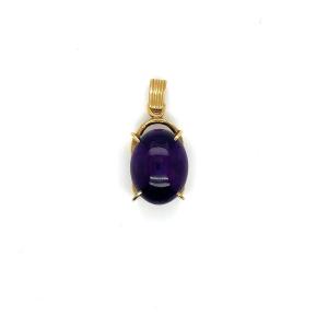 Yellow Gold Amethyst Pendant