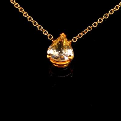 Pendant On Yellow Sapphire Chain
