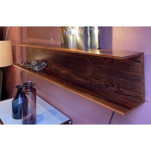 Wilhem Renz Floating Shelf In Rosewood 