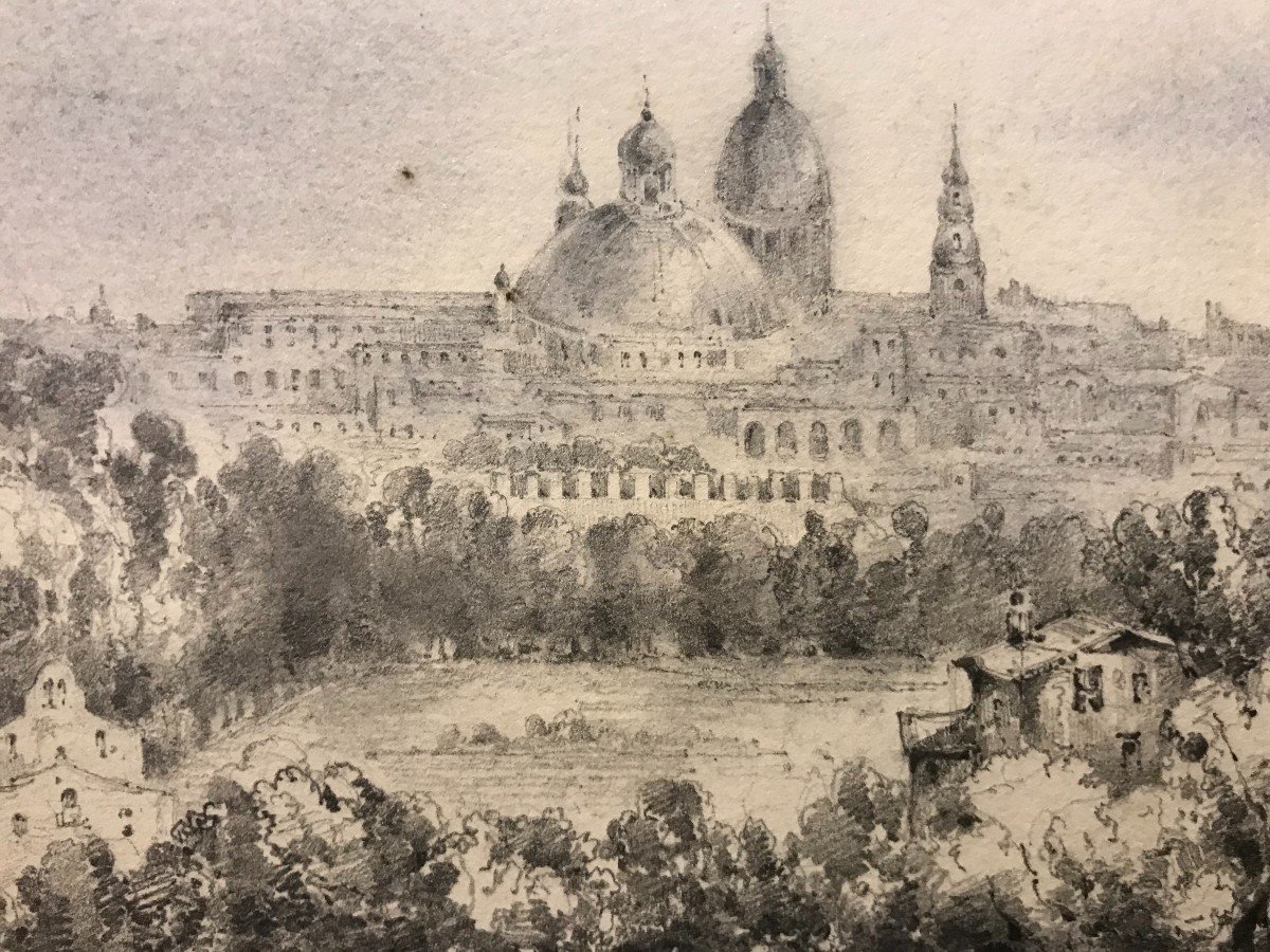 Léon De Bussierre - Veduta di Mosca  co Cremlino- Russia - Francia 1833-photo-2