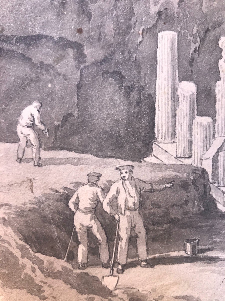 Anton Schranz(attr) Corfù - Scavi del Tempio di Artemide - Grecia - Greco  Atene-photo-1