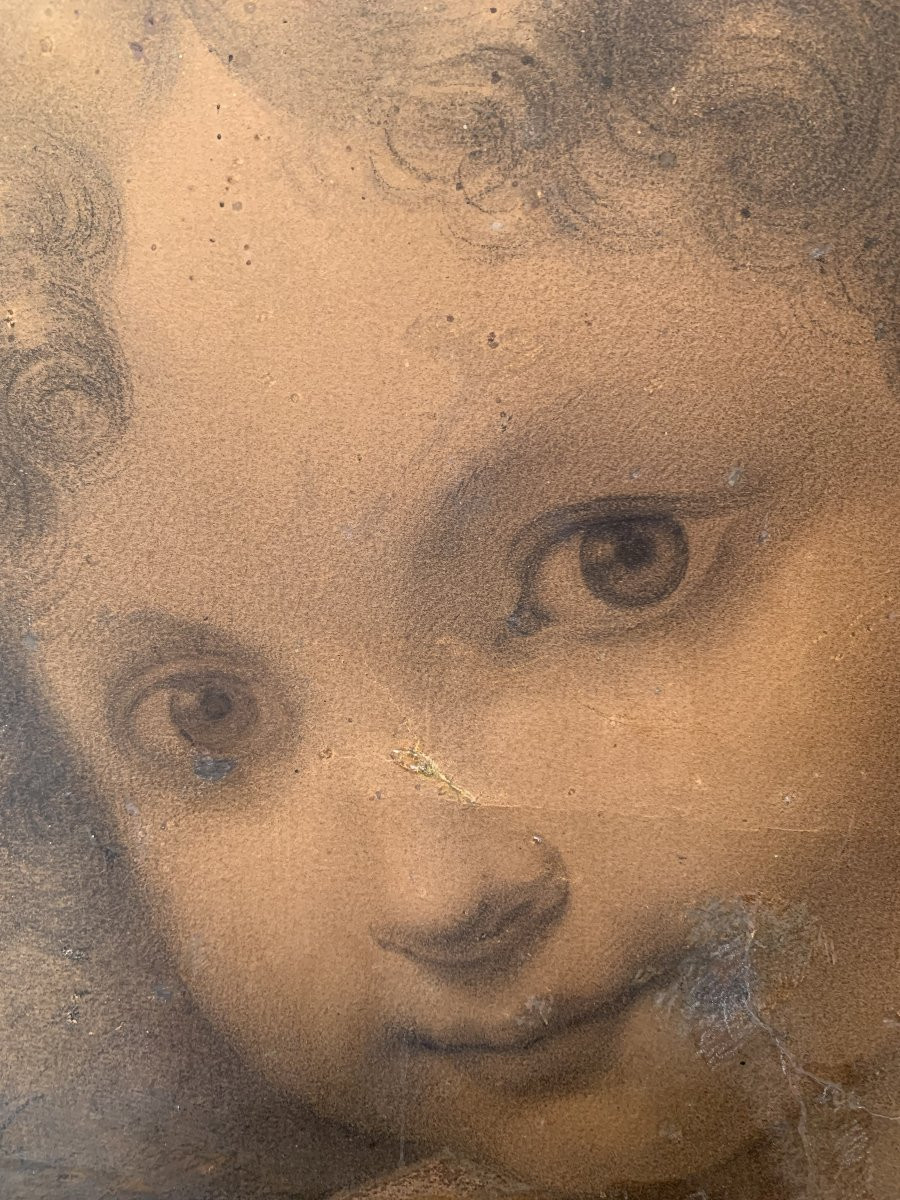 Cupido -Carlo Zatti- Battista Callegari 1826 .Italia -Francia-Grand Tour neoclassico disegno-photo-1