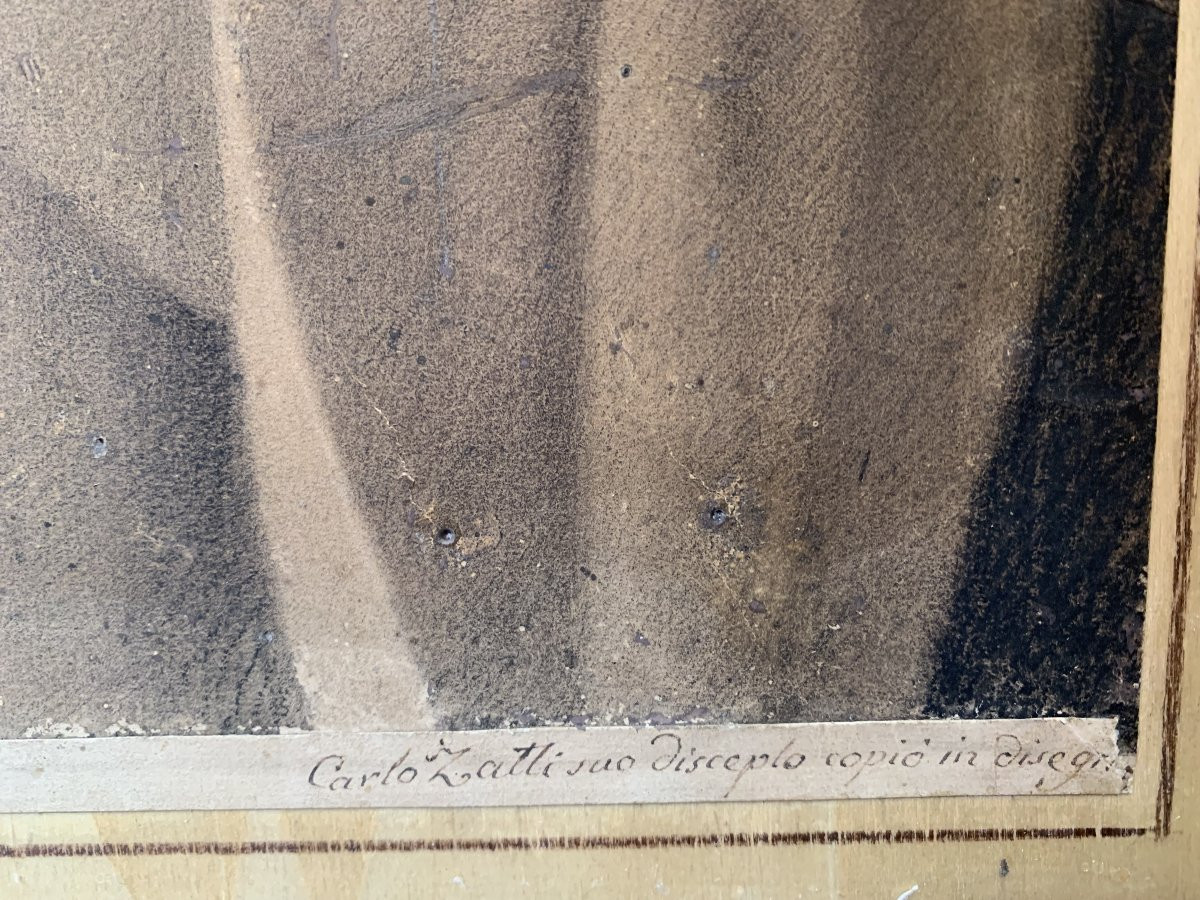 Cupido -Carlo Zatti- Battista Callegari 1826 .Italia -Francia-Grand Tour neoclassico disegno-photo-2