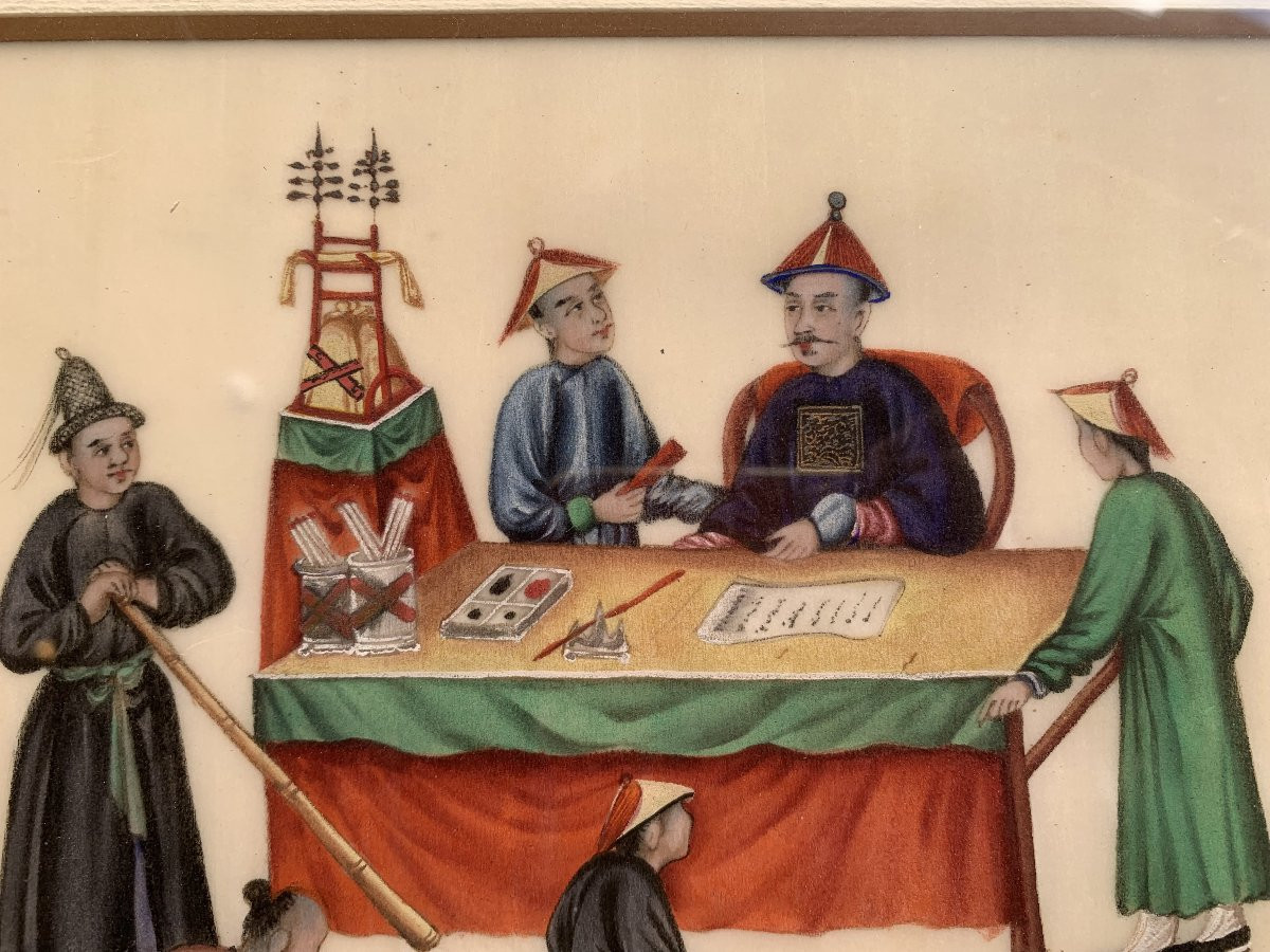 Scuola Cinese -Torture cinesi- gouache su carta di riso -1910 ca Cina  - oriente-photo-7