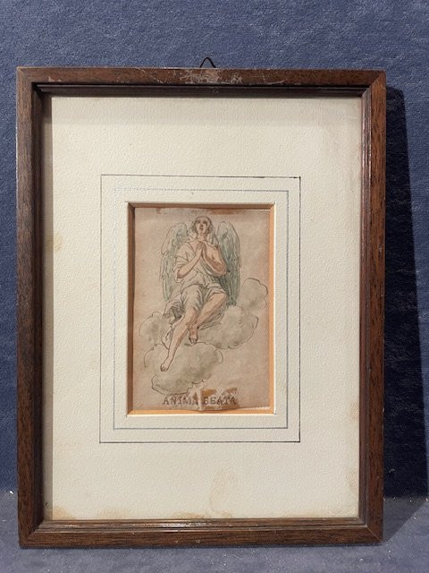 Felice Giani- 7 acquarelli  figure allegoriche - XIX s -photo-3