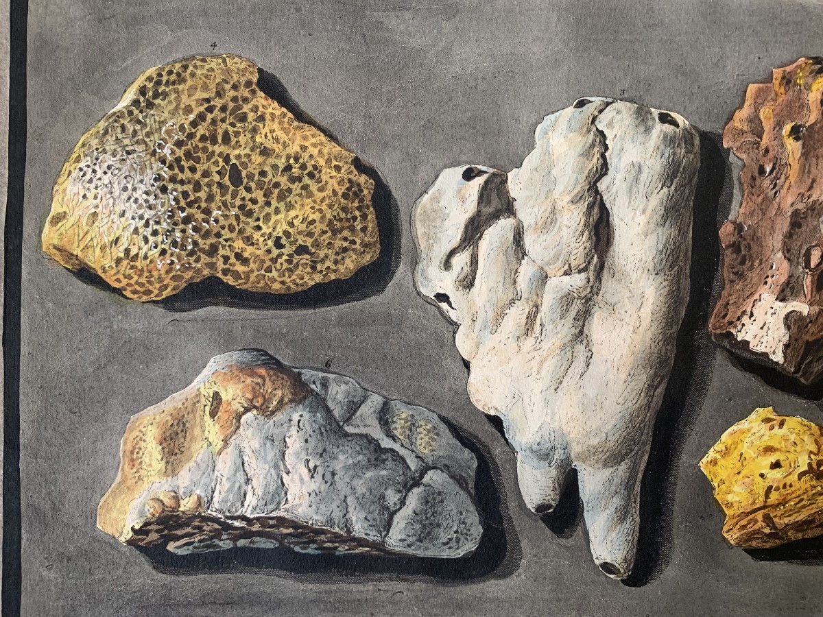 P. Fabris - W. Hamilton - Campi Phlegraei - 5 Tavole Minerali - Napoli - Italia Vulcanologia -photo-4
