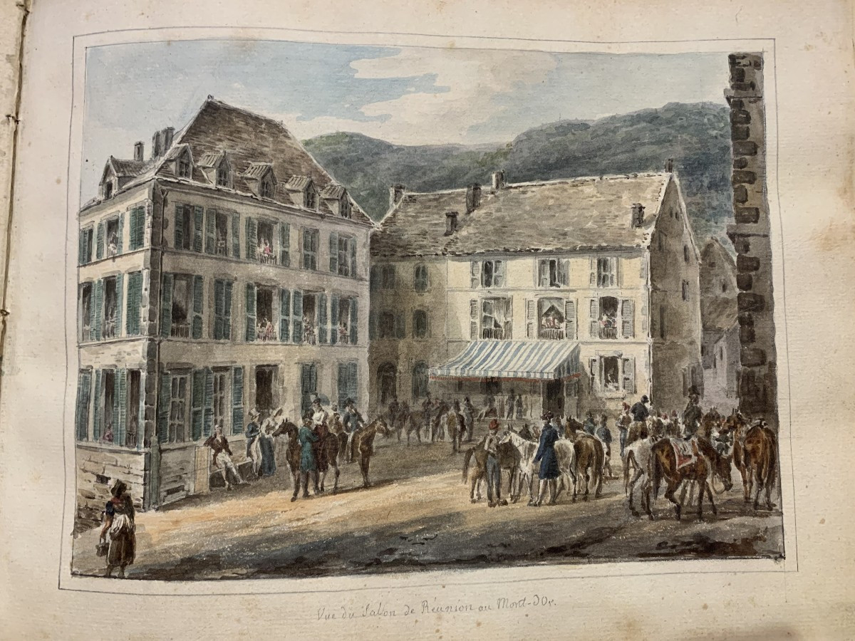 Album amicorum - Francia Pirenei Mont d'Or Fontainebleau Pau- Louis Jolly 29 Tavole - Enrico IV