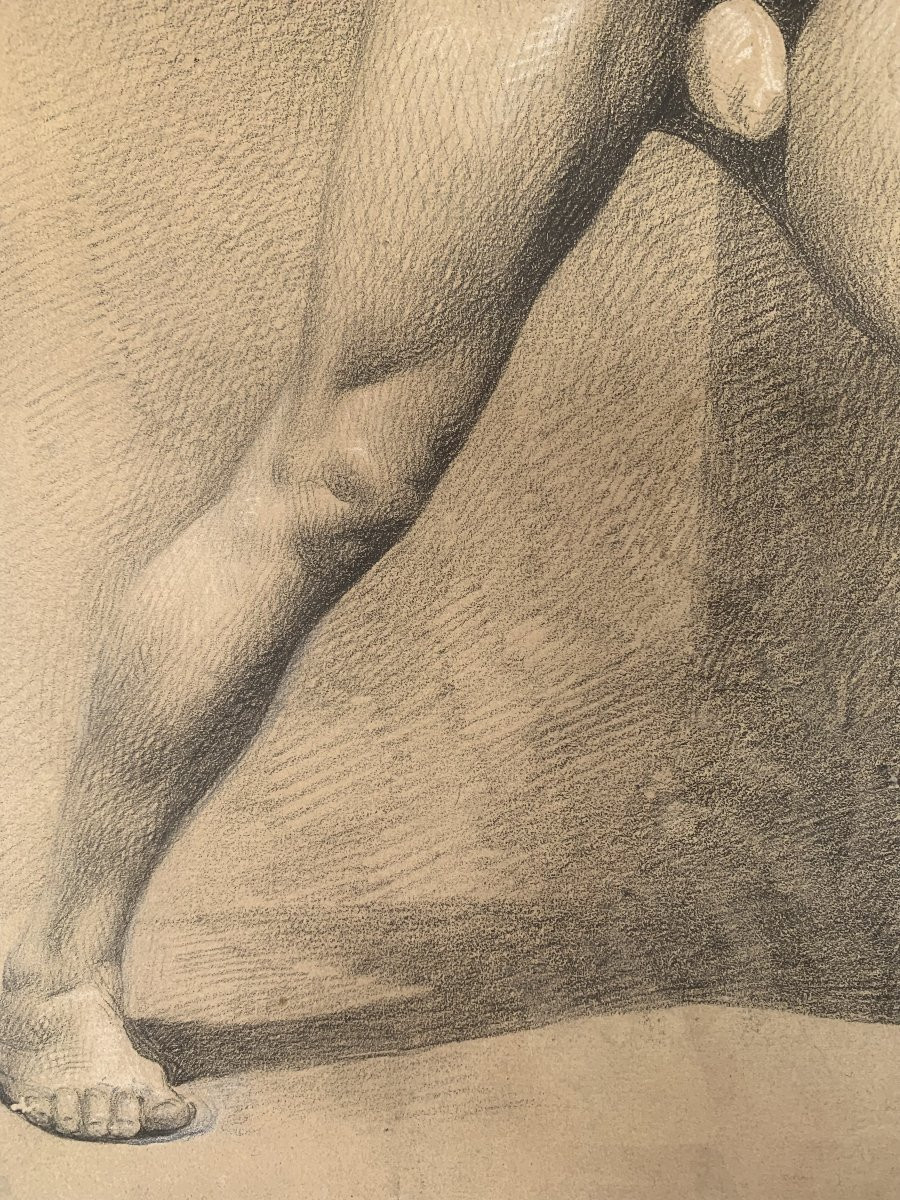 Nudo maschile accademico- Accademia nudo uomo - Italia Francia 1820 ca-photo-1