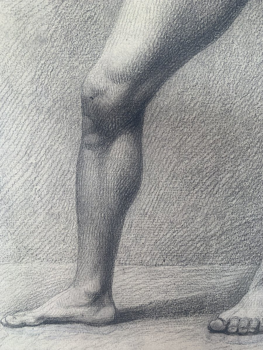 Nudo maschile accademico- Accademia nudo uomo - Italia Francia 1820 ca-photo-1