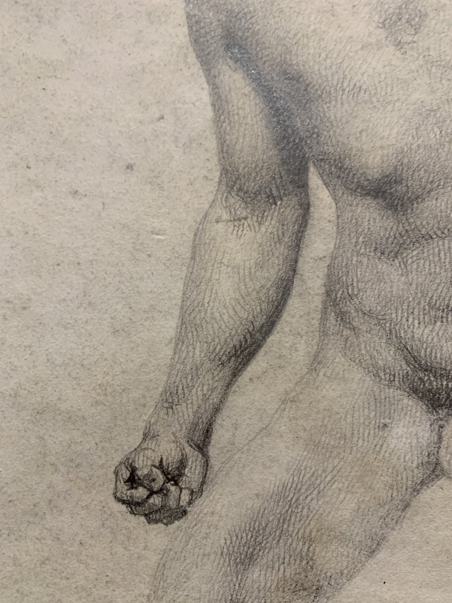 Nudo maschile accademico- Accademia nudo uomo - Italia Francia 1820 ca-photo-3