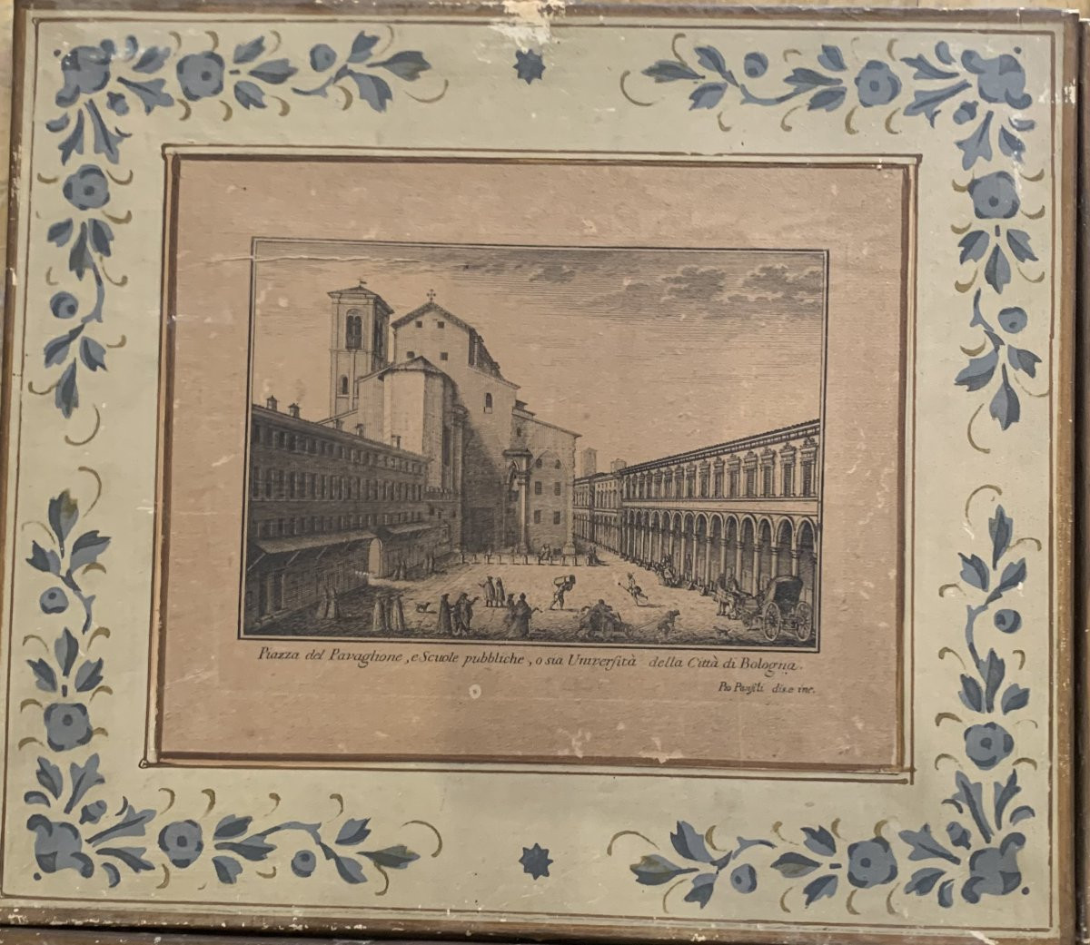 Pio Panfili -insieme 10 vedute di Bologna -Italia- 1784 Grand Tour - pass ad olio-photo-3
