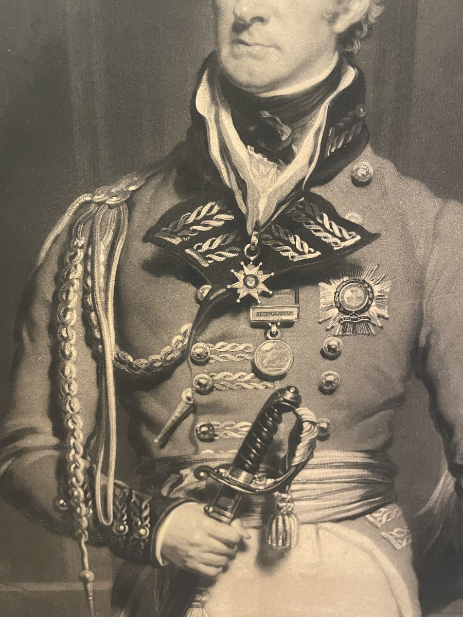 S.Cousin  -Sir Martin Archer Shee - Ritratto del Generale inglese Sir Thomas Munro, Inghilterra-photo-1