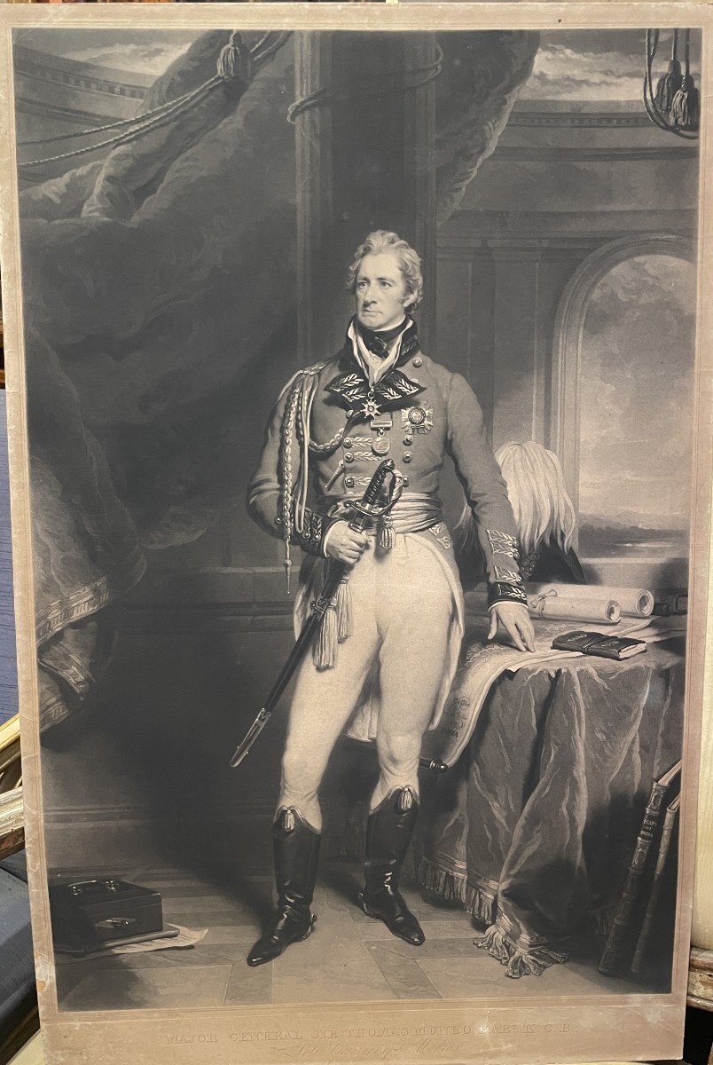 S.Cousin  -Sir Martin Archer Shee - Ritratto del Generale inglese Sir Thomas Munro, Inghilterra