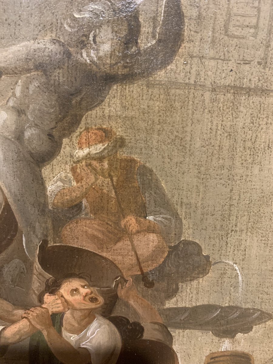 Scuola europea - scena di genere - 1850 ca Italia Francia --photo-4