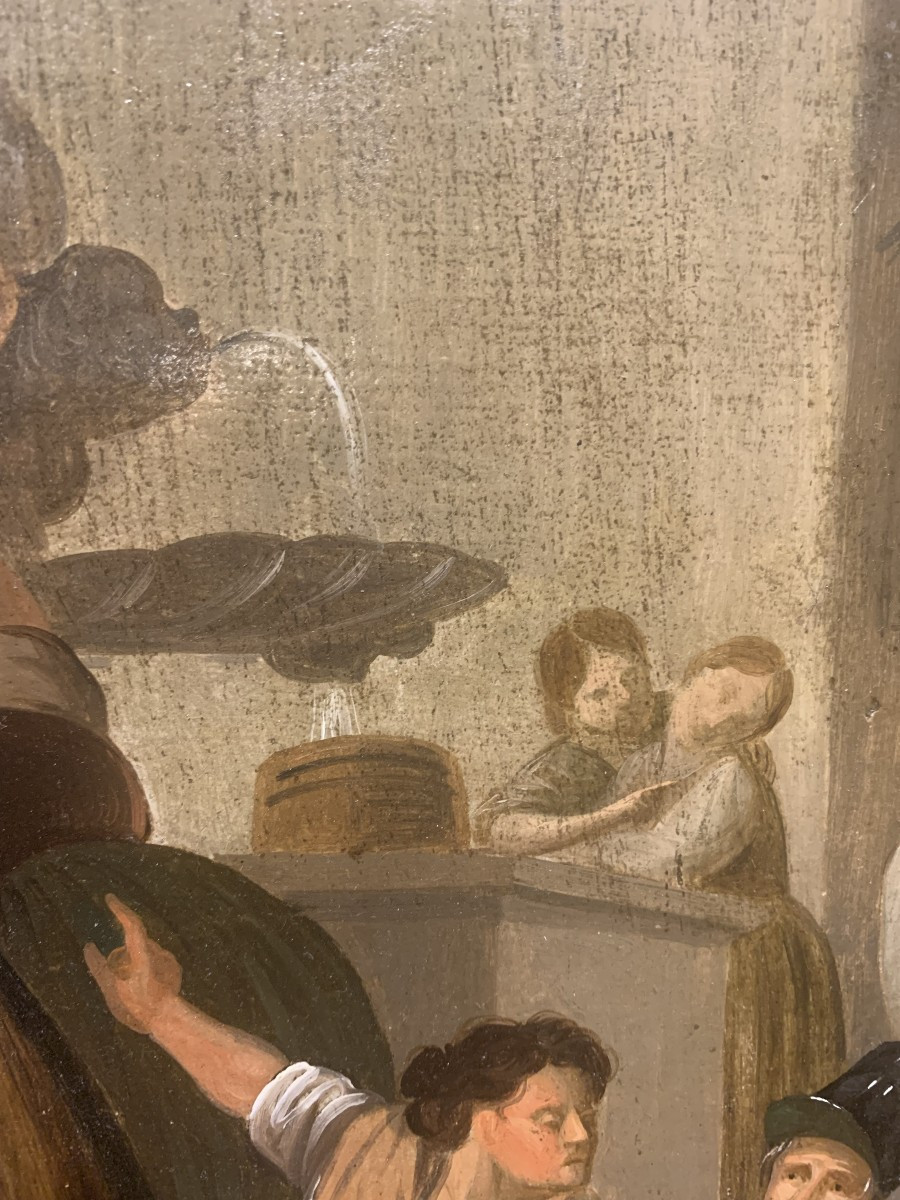 Scuola europea - scena di genere - 1850 ca Italia Francia --photo-4