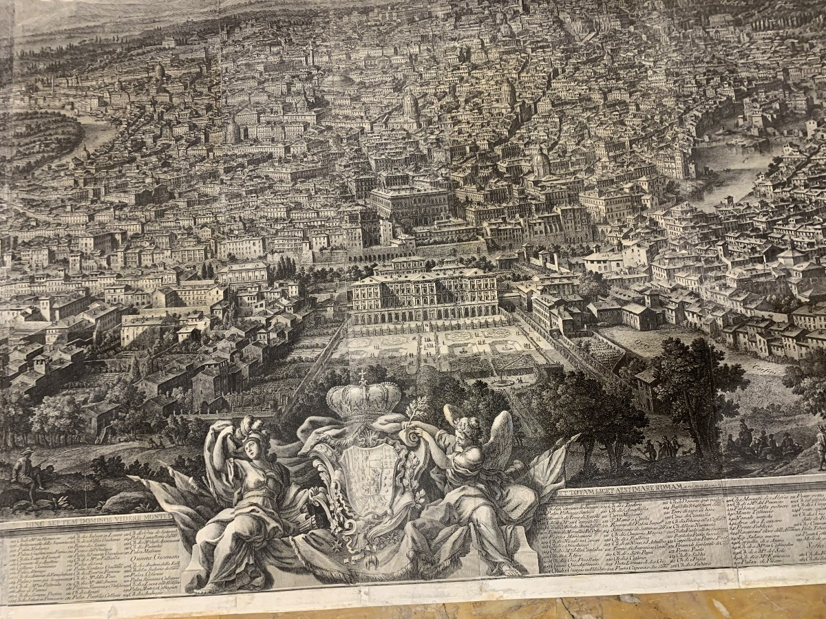 Giuseppe Vasi - Veduta di Roma dal Gianicolo - Acquaforte originale - 1765, Italia  1 edizione-photo-4