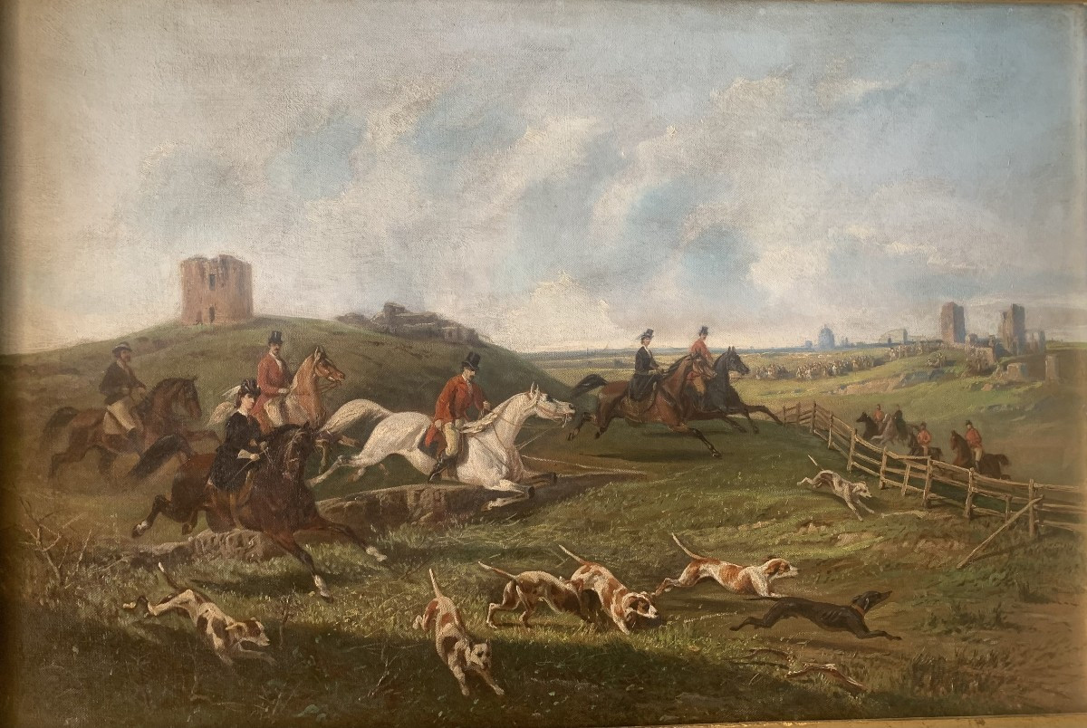 Enrico Tarenghi - Principessa Sissi a Roma- Caccia alla Volpe - Grand Tour Italia Austria 1881