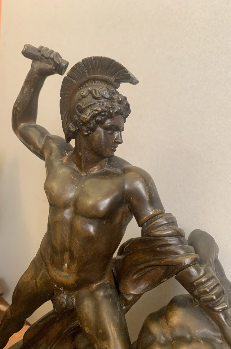 Canova - Teseo e il centauro Fereo - circa 1850. Bronzo, Italia, Vienna. Stile neoclassico. -photo-2