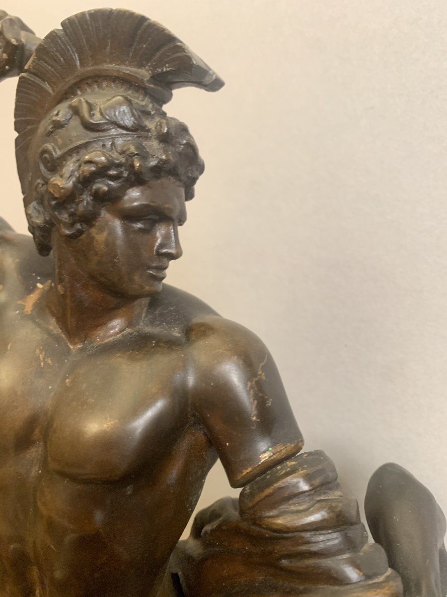 Canova - Teseo e il centauro Fereo - circa 1850. Bronzo, Italia, Vienna. Stile neoclassico. -photo-2