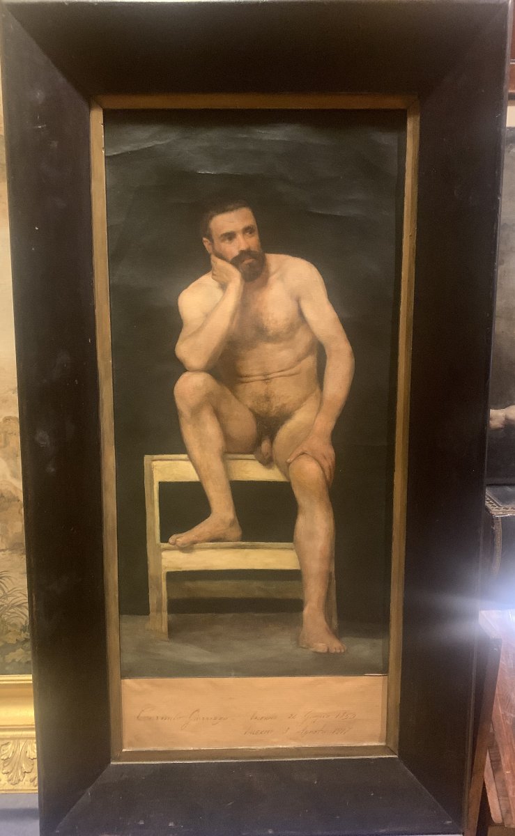 Accademia di nudo Maschile - Giarrizzo- XIX s. - Palermo - uomo