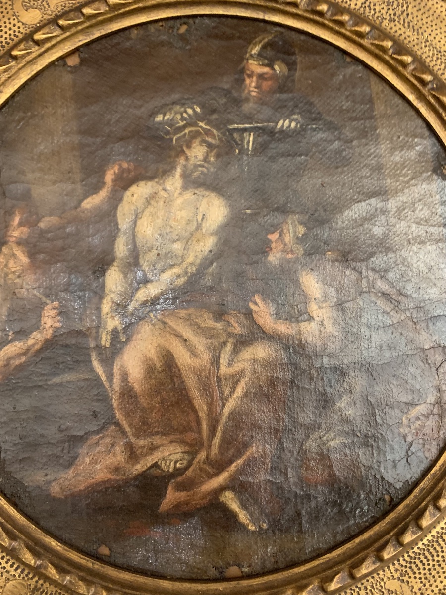 scuola napoletana- 6 dipinti della vita di Cristo- XVIII secolo- Italia Napoli-photo-2