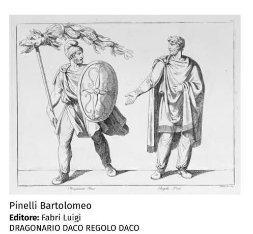 Bartolomeo Pinelli - Soldato Dacio- Acquarello Roma Costume Grand Tour  etude pour Album-photo-7