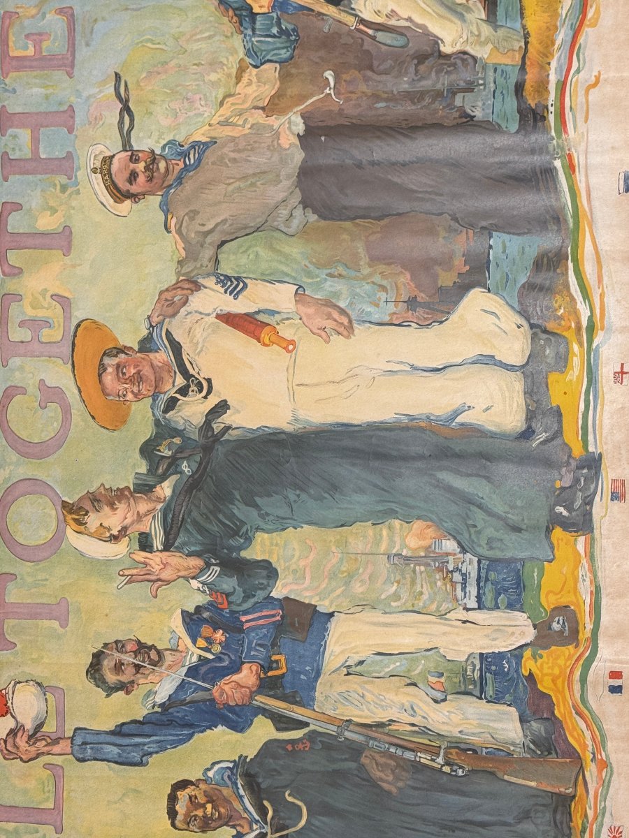  H. Reuterdahl – Affiche de recrutement: France, Russie, Italie, Angleterre, États-Unis et Japo-photo-4