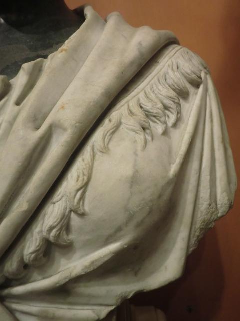 Sculpture En Marbre Du XVIIIème Siècle, Matrone Romaine-photo-4