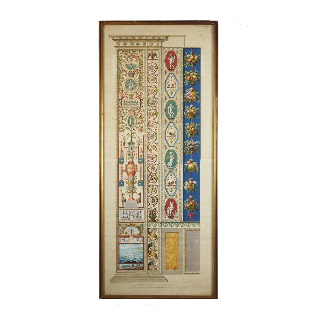 G.Ottaviani 5 aincisioni colorate d'epoca 1776 1 Edizione-photo-1