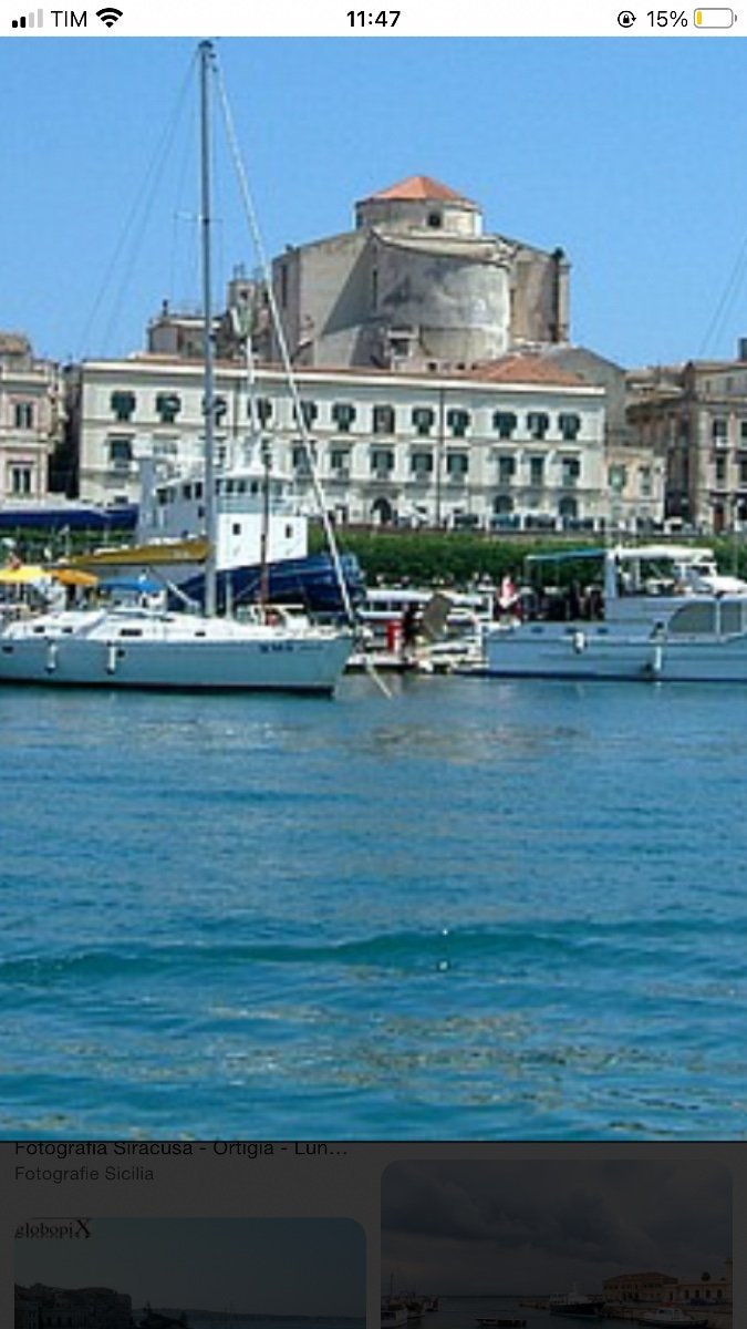 Herbert Sidney( 1858-1923) Veduta di Siracusa in Sicilia- Italia -photo-4