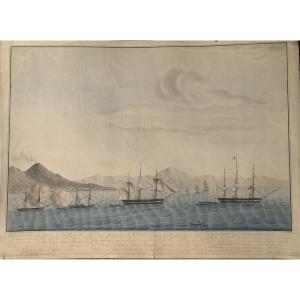 Napoli- Flotta austriaca - 4 maggio 1821 - Italia  Austria Francia Napoleone Napoletana 