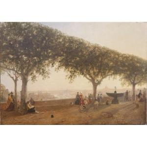 Roma dal Pincio - Fontana Accademia Francia - Italia francesi italiana
