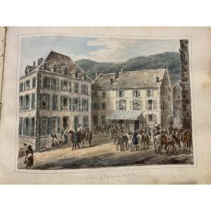 Album amicorum - Francia Pirenei Mont d'Or Fontainebleau Pau- Louis Jolly 29 Tavole - Enrico IV