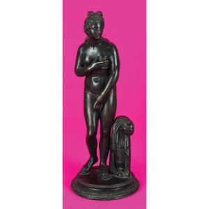 Sculpture De Vénus Pudique En Bronze Néoclassique, Excellente Facture XIX  Siecle