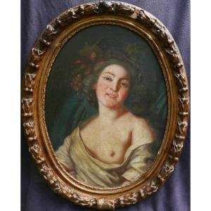Portrait Of Bacchante Woman From Arpès Vigée Le Brun Oil/canvas From The 18th Century