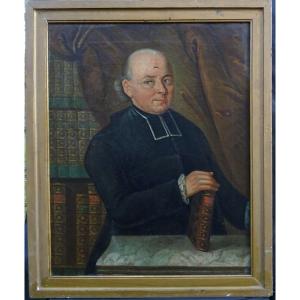 Colin Portrait Of Pierre François Pouchelon Oil/canvas From The 18th Century