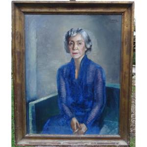 Paul Colin Portrait Of A Woman French School Of The 20th Century Oil On Canvas