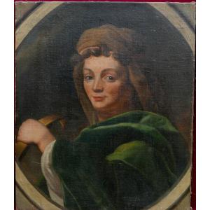 Portrait Of A Woman In Saint Catherine's Palace, Oil/canvas, 18th Century