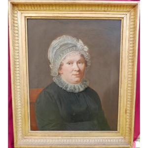 Portrait Of A Woman Katharina Haag-hahn Oil/canvas 19th Century