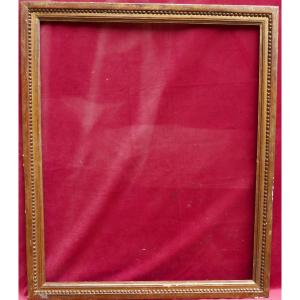 Louis XVI Wooden Frame From The 18th Century For Stretcher: 65.5 X 55.3 Cm