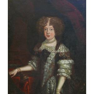 Portrait Of A Princess, Louis XIV Period, 17th Century Oil/canvas