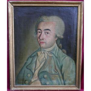 Portrait Of A Man Louis XVI Period Oil/canvas From The 18th Century