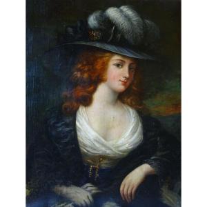 Portrait Of A Woman, English School, 18th Century, Oil On Canvas