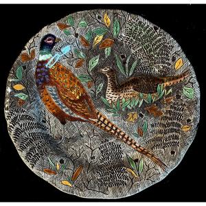 Jean Bertholle Faisant Service Rambouillet 1970s Dessert Plate